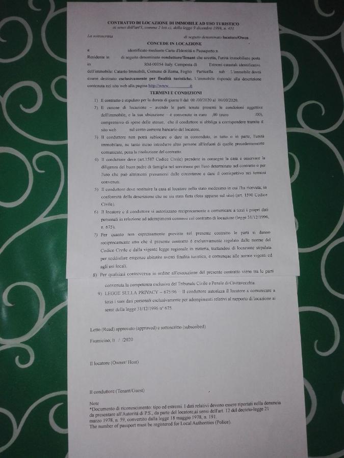 פיומיצ'ינו A La Vue Chambre Bagno Condiviso Shared Both2Piano No Lift No Navetta A Pagamento Aria Condizionata Ed Extra Bed 3 Minuti A Piedi Da Bus Per Fiera Di Roma מראה חיצוני תמונה